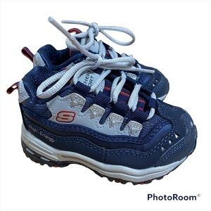 Skechers Sport Sneakers High Energy Sz 4 Kids Baby Toddler Lace Up